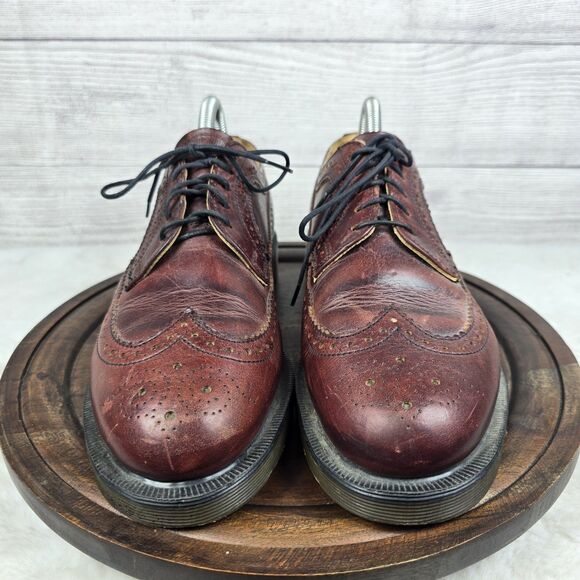 RARE VINTAGE Dr. Martens 3989 Brogue Wingtip Oxford Made In England Size 7 EU 38 main image 9